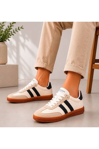 Lufian 121230066 Lenora Deri Unisex Sneaker Ayakkabı Beyaz