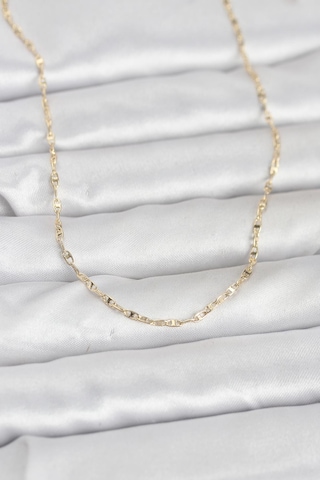 Cm 14k Gold Renk Gemici Zincir Model 60 Cm Kadın Kolye - Lisinya Çok Renkli 15829827