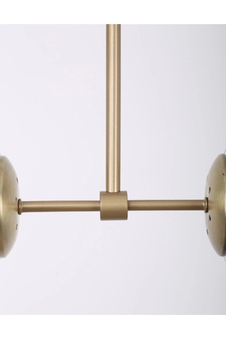 Libya 2'li Eskitme Füme Camlı Avize Çok Renkli