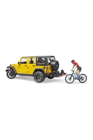 Bruder Jeep W. Rubicon & Bisiklet Ve Sürücüsü Br02543