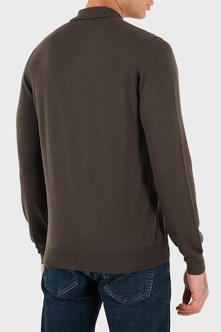 Gran Sasso Erkek Polo Yaka Kazak 55125 14290 177 Kahve Kahve