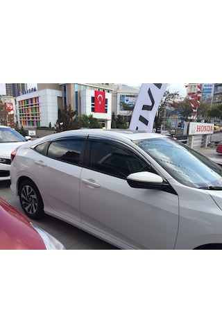 Honda Civic Fc5 Cam Rüzgarlığı Kromlu 2016-2017-2018-2019