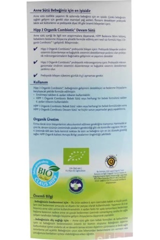 Hipp Organik Combiotic 2 Devam Sütü 350 G 6 Adet