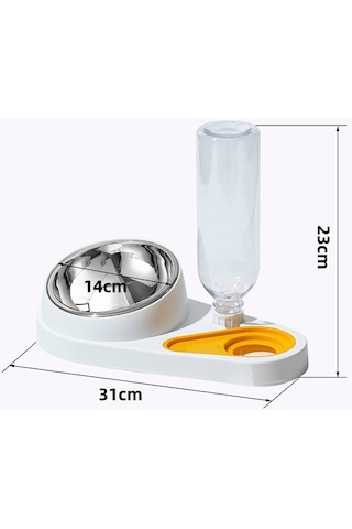 Cbtx Kedi Ve Köpek Mama Ve Suluk Pet Yeme Seti Kombinasyon Kasesi Yeşil