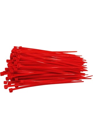 Ramart 3,6x300 Kablo Bağı Kırmızı 100 Paket 10.000 Adet 3.6x300 Kablo Bağı