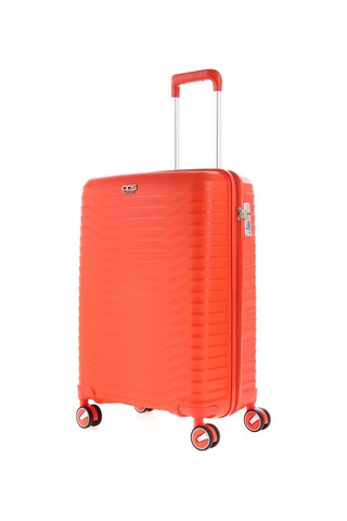 Ultra Dayanıklı 3'lü Set Valiz & Bavul Turuncu-1396 Turuncu