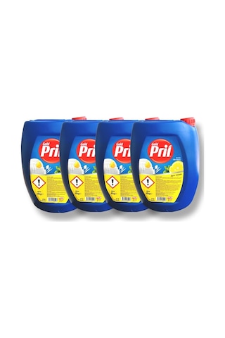4lü Pril Sıvı Bulaşık Deterjanı Limon Kokulu 4kg