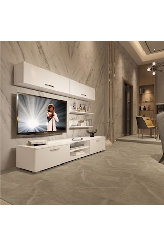 Decoraktiv Eko 5 Mdf Dvd Tv Ünitesi Tv Sehpası Beyaz