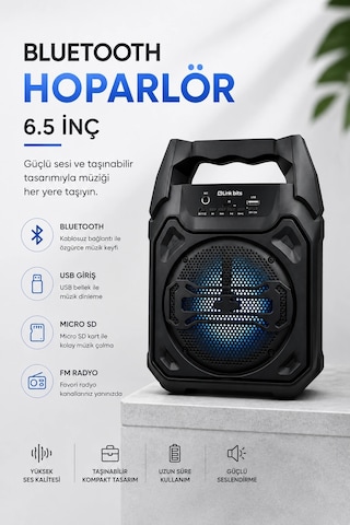 Mikrofonlu Bluetooth Ses Sistemli Usb, Micro Sd, Fm Ve Uzun Pil Ömrü Najmaddin