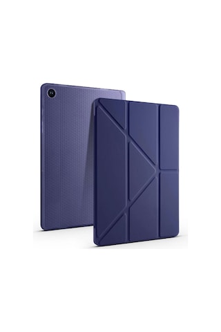 Galaxy Tab Uyumlu A9 Kılıf Zore Tri Folding Kalem Bölmeli Standlı Kılıf