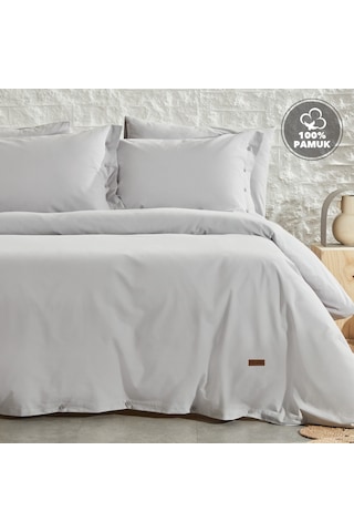 Yataş Bedding Plain Battal Boy Ranforce Nevresim Takımı - Gri