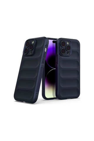 Mepa Apple, Uyumlu iPhone 15 Pro Max Kılıf Optimum Silikon - Lacivert Najmaddin standart