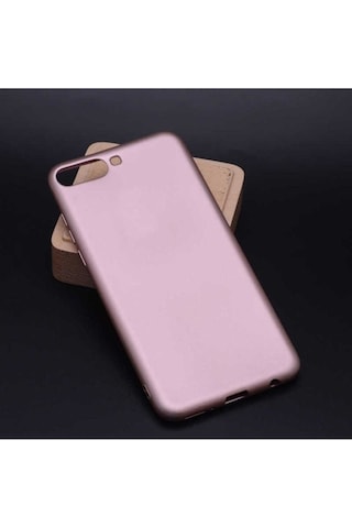Huawei Y6 2018 Kılıf Zore Premier Silikon Kapak Rose Gold