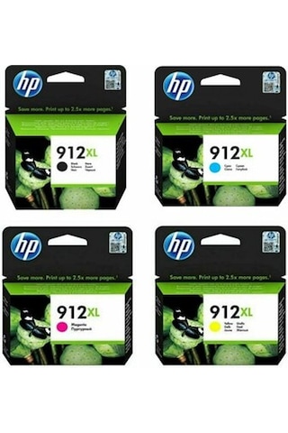 Hp 912Xl Takım Kartuş Hp 8012. 8013. 8014. 8015 .8017