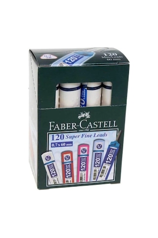 Faber Castell 120 li BEYAZ GÖVDE 0.7 Kalem Ucu 1 PAKET ( 12X120 )