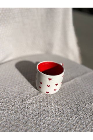 El Yapımı Seramik Kupa, Mug, Türk Kahvesi Bardağı