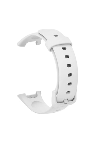 Ekılıf - Xiaomi Mi Band 7 Pro Uyumlu - Kordon Silikon Kordon Krd-70 - Beyaz