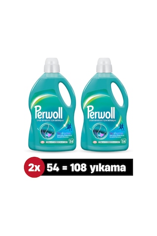 Spor Giysi Hassas Sıvı Çamaşır Deterjanı 2.97l 2'li Set 108 Yıkama