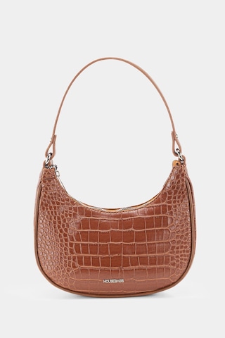 Housebags Kadın Taba Krokodil Oval Omuz Çantası 240 Taba