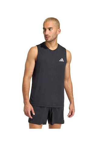 Adidas Running Essentials Erkek Siyah Yuvarlak Yaka Atlet