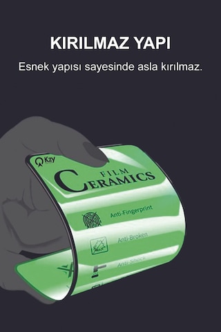 Oppo Reno 11f İle Uyumlu Tam Kaplayan Seramik Nano Esnek Ekran Koruyucu Cam