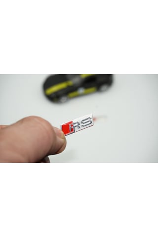 Audi Rs Direksiyon Alüminyum Alaşımlı 3M 3D Sticker Logo 2Li Set