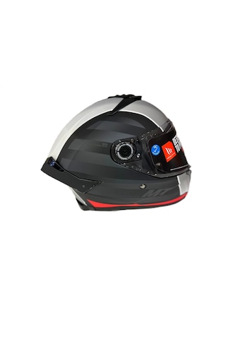 Mt Thunder 4 SV Tears B5 Kapalı Kask Kırmızı Mat Siyah