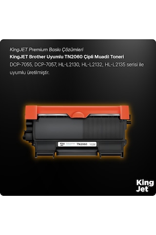 Kingjet Brother Uyumlu Tn-2060 Standart Kapasiteli  Uyumlu Toner Hl-2132