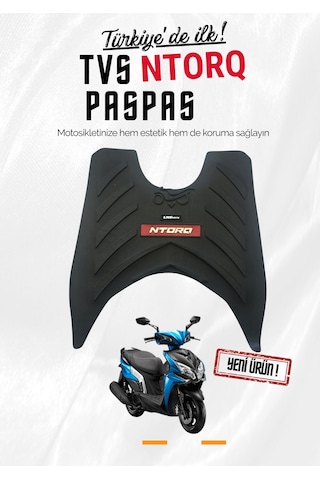 Tvs Ntorq Paspas Kaymaz Taban Kırmızı Logo Kalın