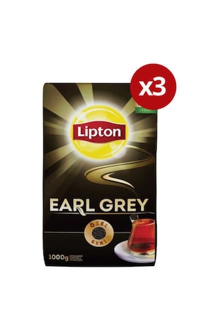 Lipton Earl Grey Dökme Çay 3 x 1 KG