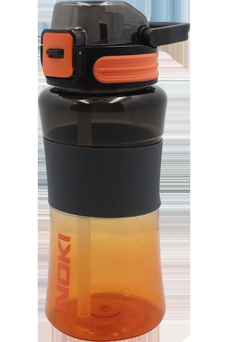 Noki Tritan Pipetli Kapak Çift Renk Silikon Kemerli 700 Ml Matara Çok Renkli