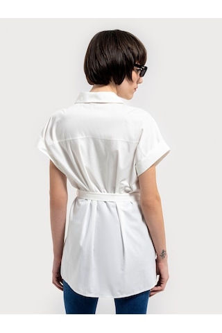 LOFT Loose Fit Kadın Gömlek K.kol Lf2035406 Q1.v1 Beyaz