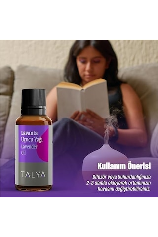%100 Saf Lavanta Uçucu Yağı 10ml - Cilt Bakımı - Difüzör İçin Aromaterapi Yağı 0.75 LT - 2.5 LT - 12 KG
