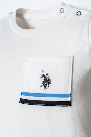 U.s. Polo Assn. Erkek Bebek Beyaz Şort Takım Lacivert