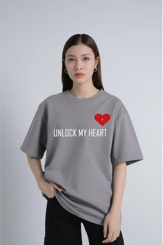 Nevermind Unisex Kadın Erkek The Key To Çift Sevgili T-shirt 2'li Set Takım Antrasit