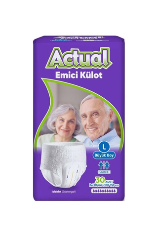 Actual Emici Külot Yetişkin Bezi L - Large 240 Adet
