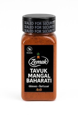 Zemak Acılı Tavuk Mangal Baharatı 175 G %100 Glutensiz Kanat & But Için Özel Mangal Karışımı