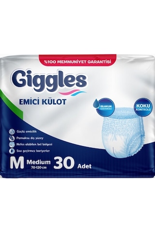 Giggles Hasta Bezi Yetişkin Emici Külot M-orta 60 Adet 2pk 30 Orta
