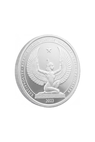 AgaKulche Mısır Tanrısı Gümüş Sikke Coin