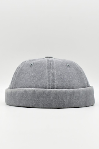 Külah Vintage Retro Eskitme Pamuk Cap Docker Şapka - Gri