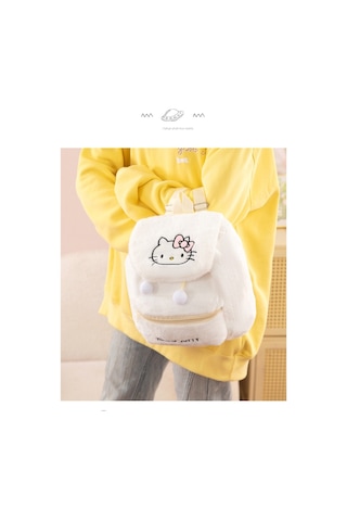 Aurora Peluşsırtçantası Sevimli Omuzlar Beyaz Beyaz