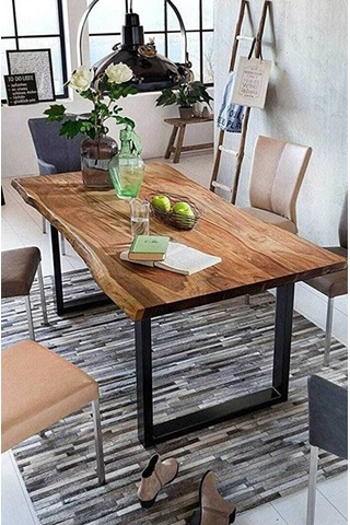 Ahşap Kütük Yemek Masası Ahşap Kütük Yemek Masası