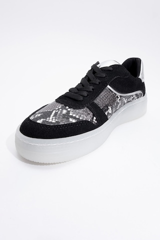 Luvishoes Luvi Shoes Montero Siyah Desenli Kadın Spor Ayakkabı Siyah