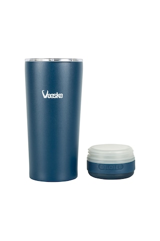 Vaeske 500 Ml Çelik Termos Bluetooth Hoparlör Mavi