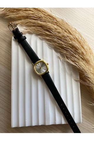 Rubsey Vintage Kadın Kol Saati Retro Minimal Deri Dordon 1 Adet Gümüş