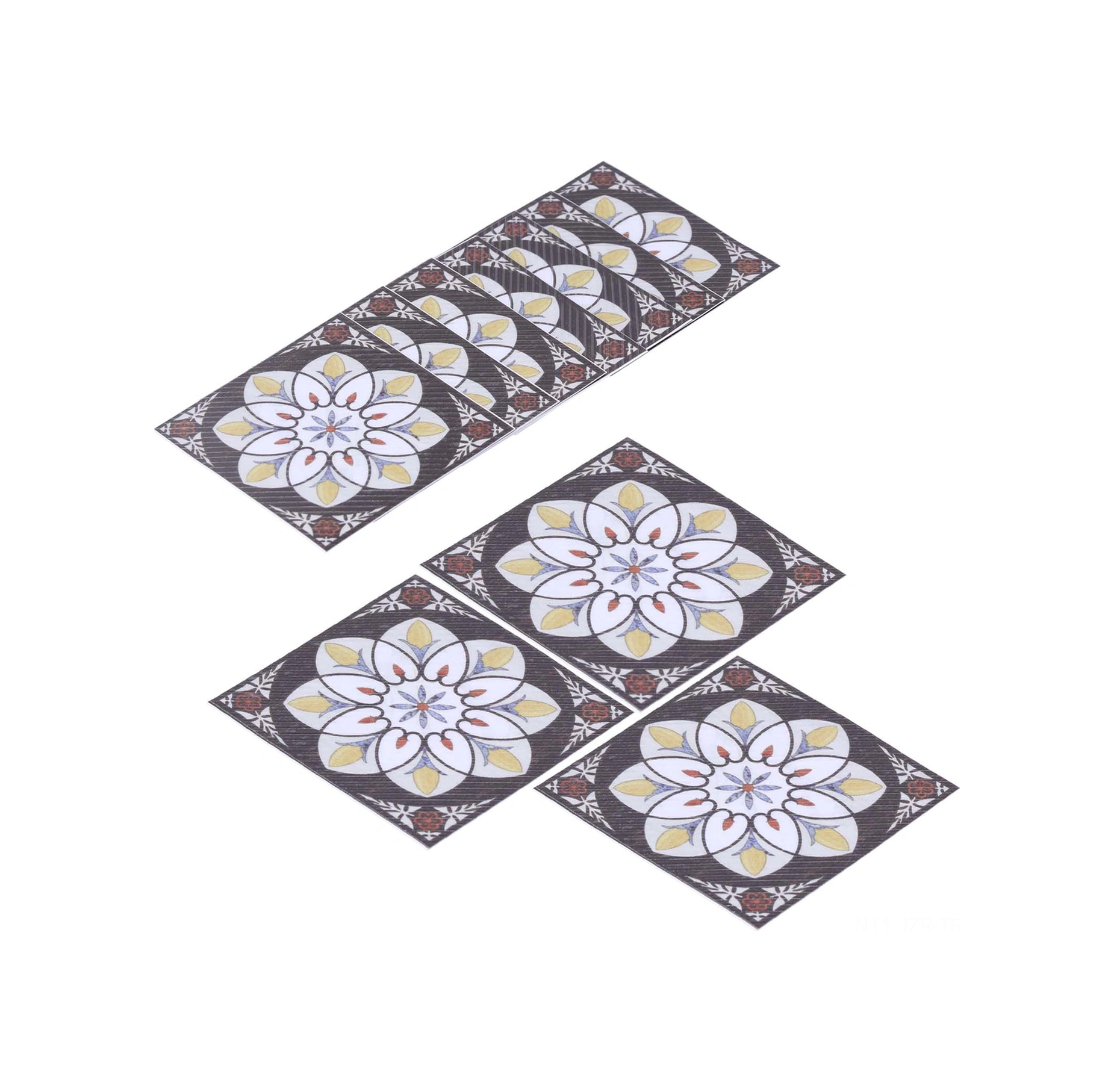 Geeroyoo 20 Adet Pvc Su Geçirmez Zemin Köşe Sticker, 8x8cm Otomatik Yapışkan, Salon Koridor Dekoratif Diagonal Yapişkan Diğer