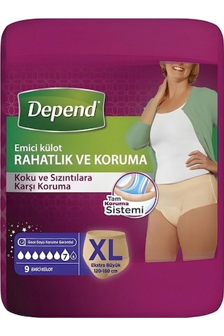 Depend Emici Külot Hasta Bezi XL 6 x 9'lu
