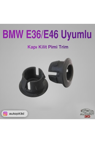 Autopit 3d Bmw E36/e46 Uyumlu Kapı Kilit Pimi Trim Kapı Kilit Pimi Trim