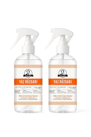 Yaz Rüzgarı Parfümlü Oda Ve Çamaşır Spreyi Ortam Ve Araba Kokusu Odunsu Woody Room Spray 250ml X 2