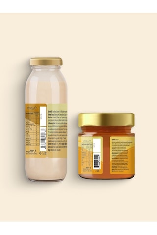 2'li Ürün - Ravla Badem İçeceği Konsantresi - 250g / Ravla Çiçek Balı 250g